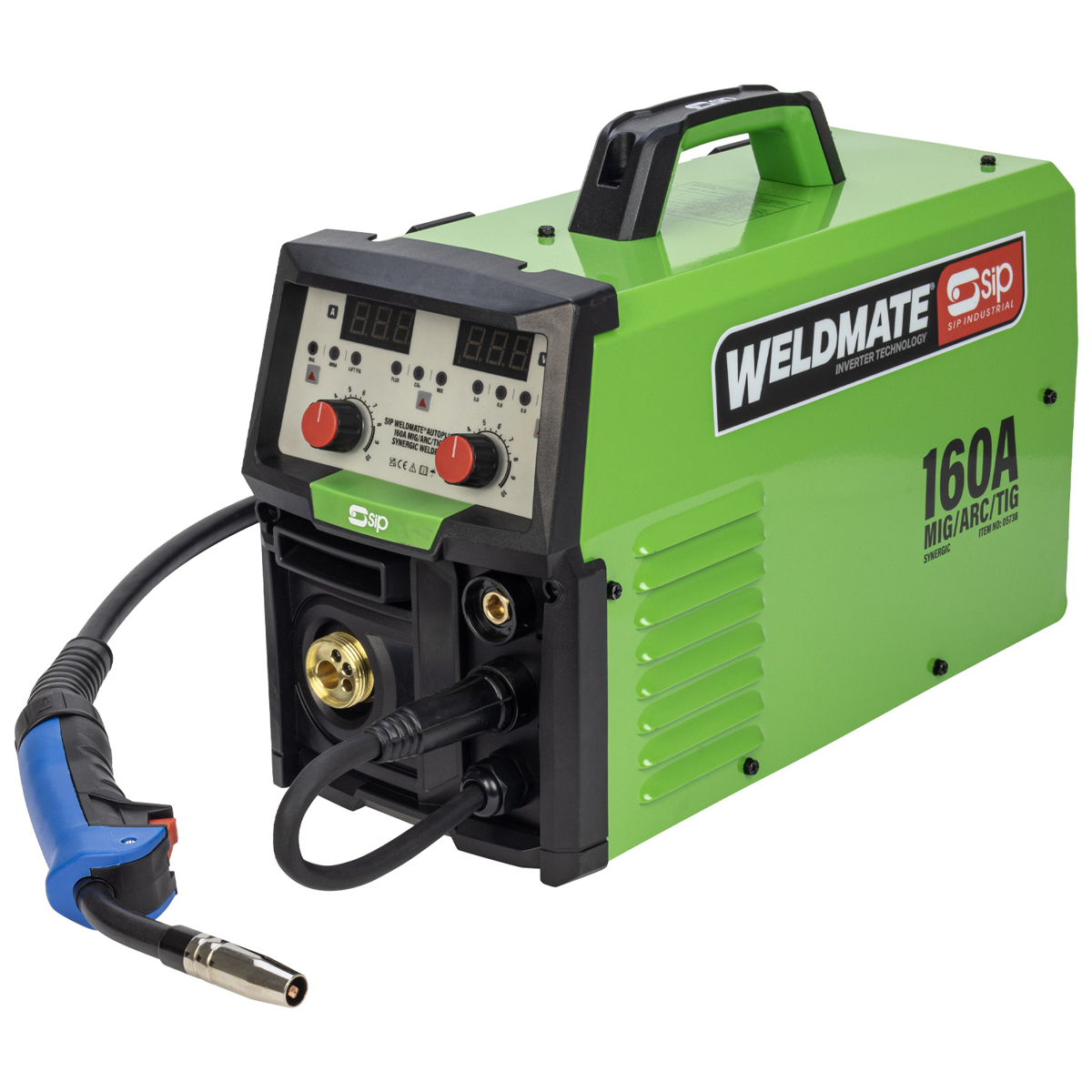 SIP WELDMATE® AUTOPLUS 160A MIG/ARC/TIG Synergic Inverter Welder with Cart Package